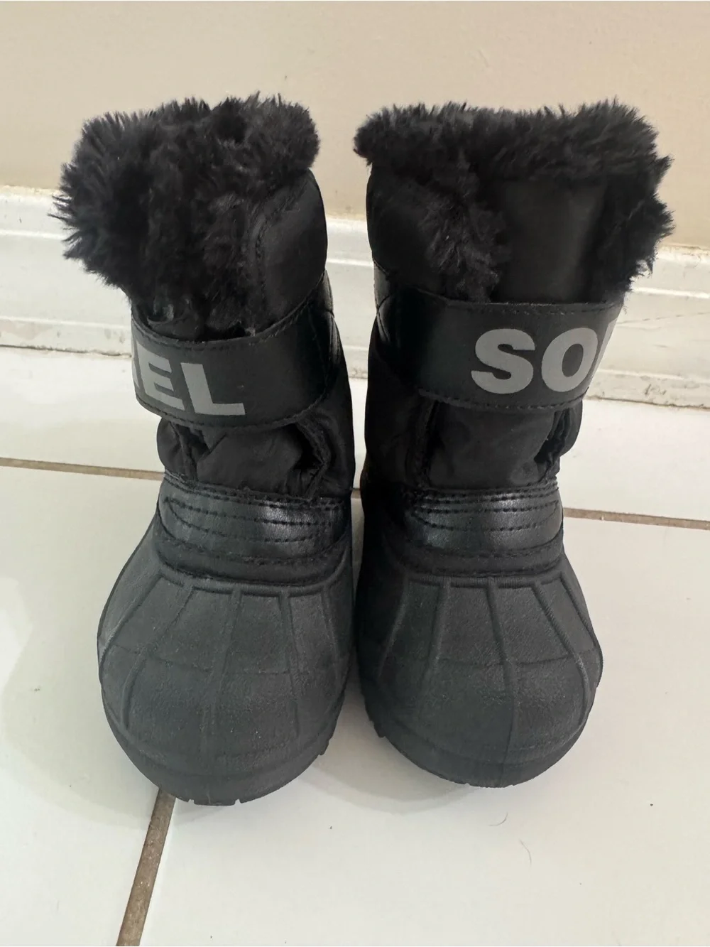 Sorel Snow Commander Toddler Waterproof Winter Boots Black Size US 6 / EUR 23